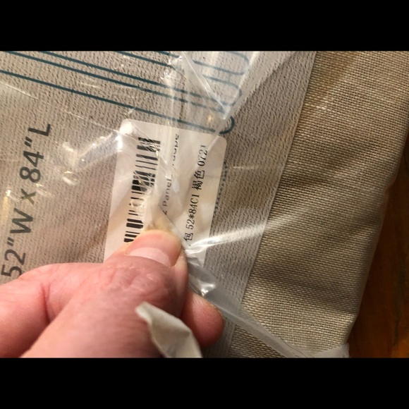 Turquoize semi sheer brown 52x84 inch 2 panel curtains - Picture 4 of 4